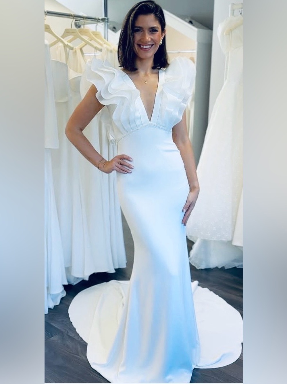 New Giffniseti Puffy Sleeves Wedding Dress